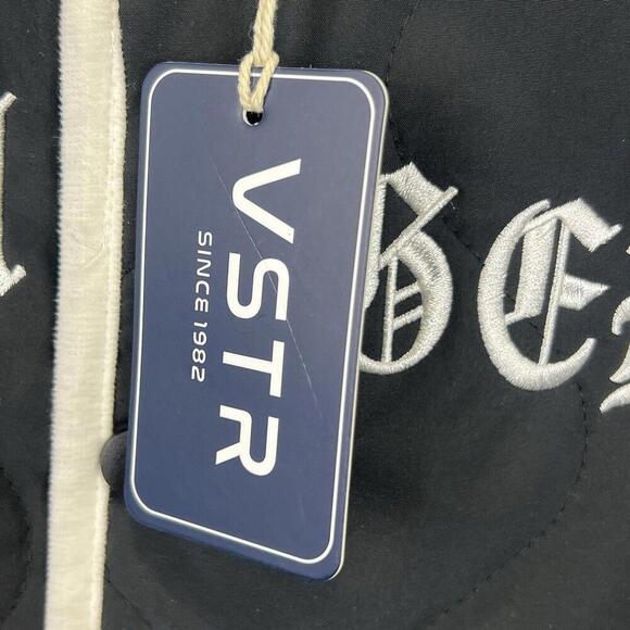 VSTR Men's Los Angeles Black‎ Quilted Jacket Size Large Snap Closure NWT - Picture 5 of 5